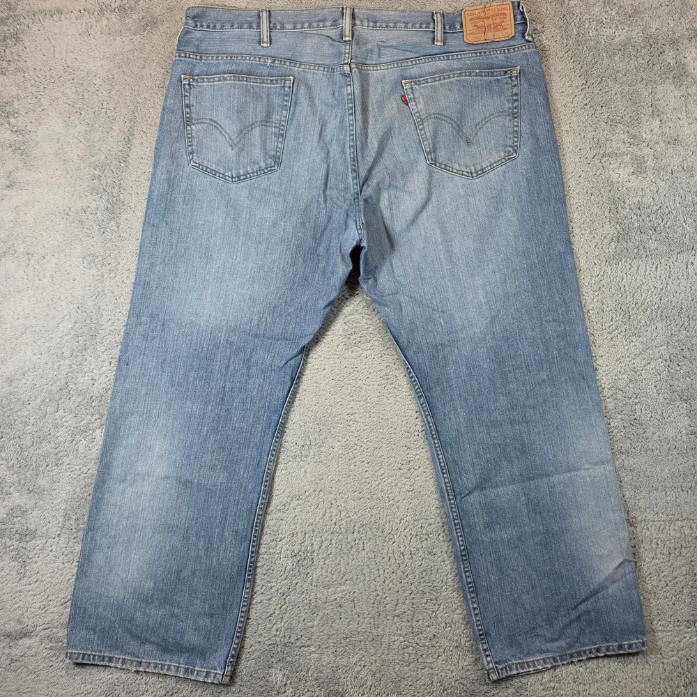 Levis 569 Loose Straight Jeans Mens 44x30 Blue Medium Wash Baggy Denim Pants